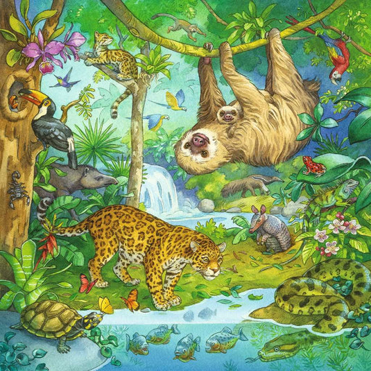 Jungle Fun 3 x 49 Piece Jigsaw Puzzle by Ravensburger - 2