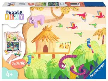 Puzzle & Play: Jungle Exploration 2x24 Piece Puzzle by Ravensburger