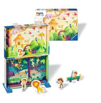 Puzzle & Play: Jungle Exploration 2x24 Piece Puzzle by Ravensburger