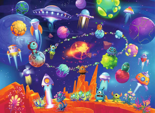 Space Aliens 60 Piece Jigsaw Puzzle by Ravensburger - 2