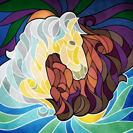 Mane Connections by Jason Panda 69 Piece Wodden Jigsaw Puzzle by Stumpcraft