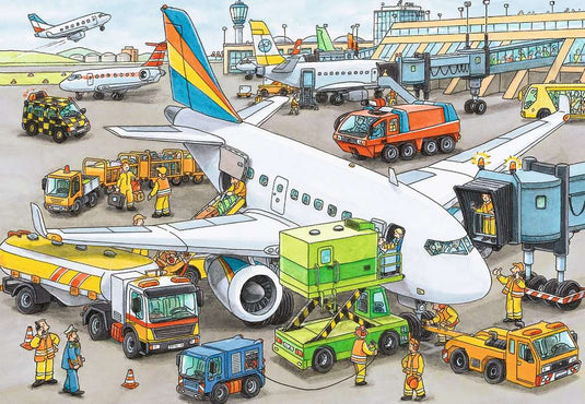 Busy Airport 35 Piece Jigsaw Puzzle by Ravensburger - 2