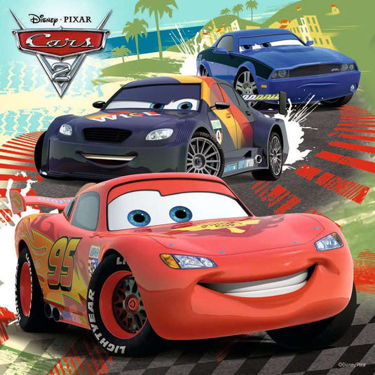 Worldwide Racing Fun 3 x 49 Piece Jigsaw Puzzle by Ravensburger - 2