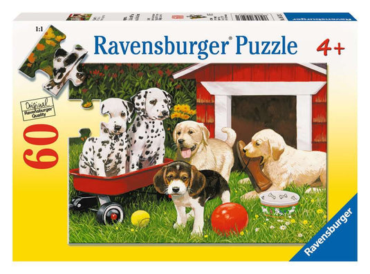 Puppy Party 60 Piece Jigsaw Puzzle by Ravensburger - 1