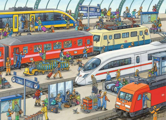 Railway Station 60 Piece Jigsaw Puzzle by Ravensburger - 2