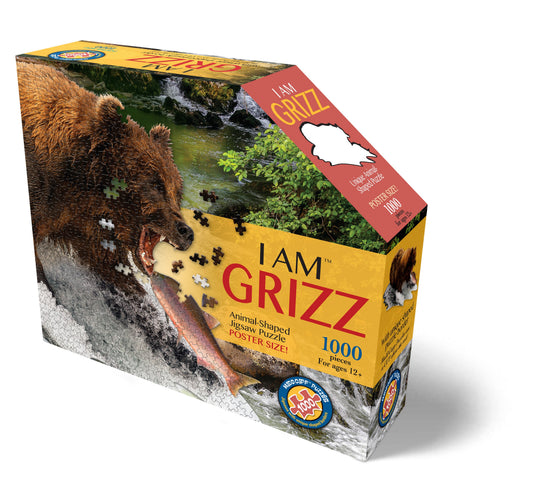 I Am Grizz 1000 Piece Puzzle by Madd Capp Box Front