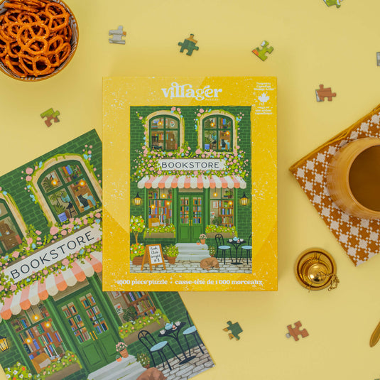 Emerald Bookstore | 1000-Piece Puzzle for Adults | Designed in Canada by Tara Younggren - 1