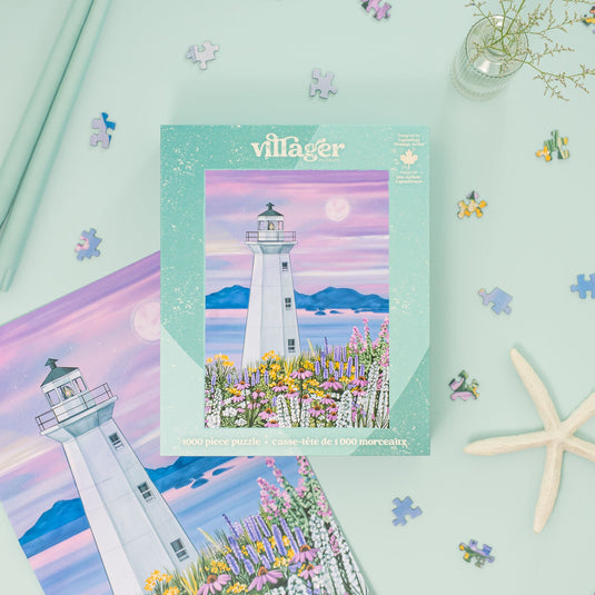 Harbour Lighthouse| 1000-Piece Puzzle for Adults | Designed in Canada by Susie Armstrong - 1