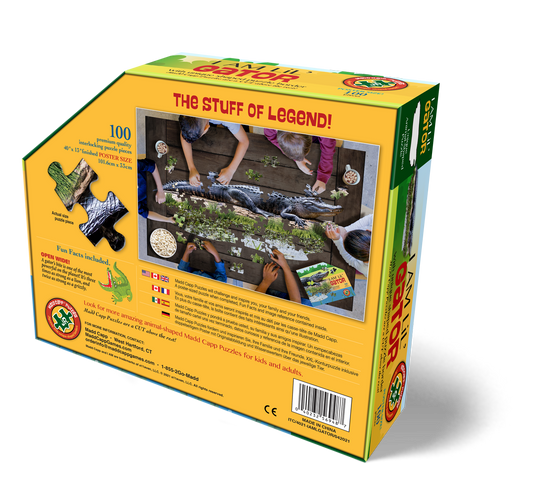 I Am Lil' Gator 100 Piece Puzzle by Madd Capp Box Back