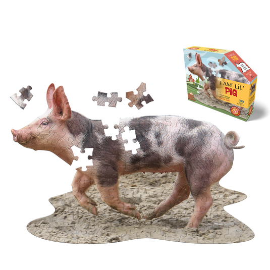I Am Lil' Pig 100 Piece Puzzle by Madd Capp Main Puzzle