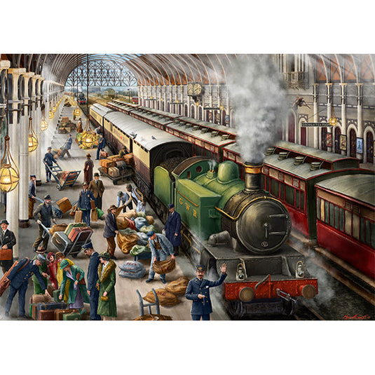 Mail by Rail 2x 500 Piece Jigsaw Puzzle by Falcon - 3