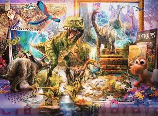 Dinosaur Escape 100 Piece Jigsaw Puzzle by Ravensburger - 2