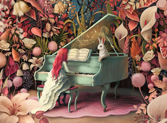 Rabbit Recital 500 Piece Jigsaw Puzzle by Ravensburger - 1