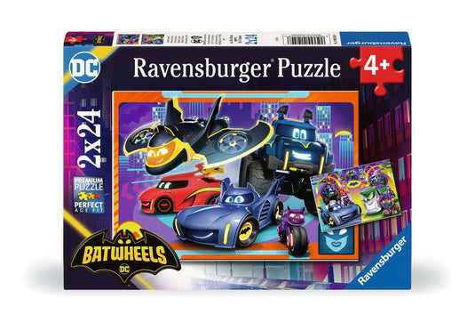 Batwheels 2x24 Piece Jigsaw Puzzle by Ravensburger - 1