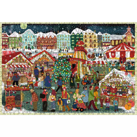 Christmas 500 Piece Wooden Jigsaw Puzzle by Ravensburger - 2