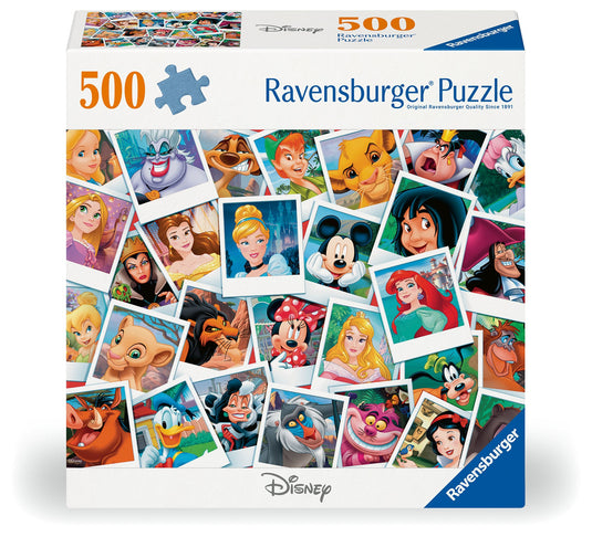 Disney Portraits 500 Piece Jigsaw Puzzle by Ravensburger - 1
