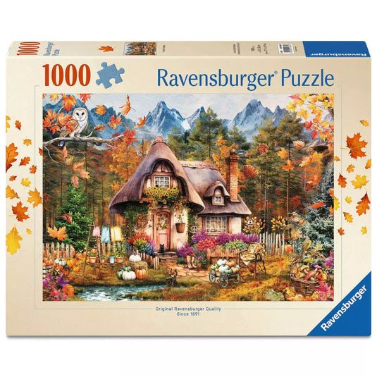 Pumpkin Cottage 1000 Piece Jigsaw Puzzle by Ravensburger - 1