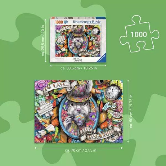 Fashionably Late 1000 Piece Jigsaw Puzzle by Ravensburger