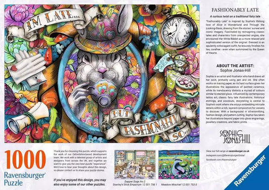 Fashionably Late 1000 Piece Jigsaw Puzzle by Ravensburger