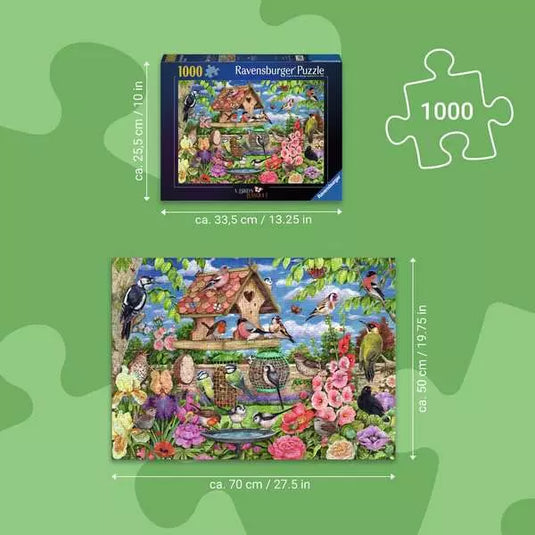The Bird Table 1000 Piece Jigsaw Puzzle by Ravensburger