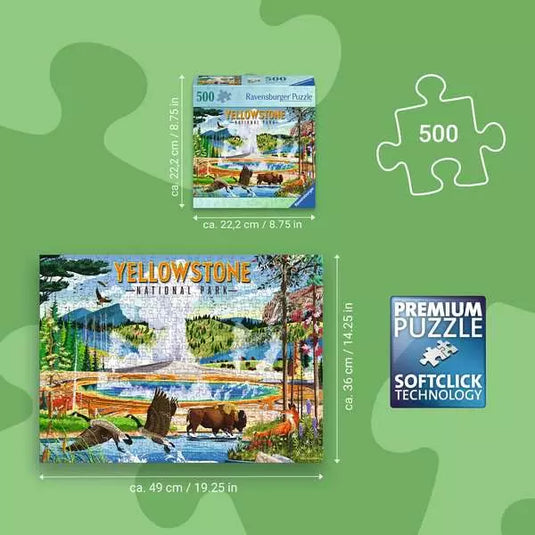 Yellowstone National Park 500 Piece Jigsaw Puzzle by Ravensburger