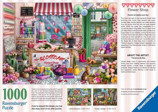 Blossoms Flower Shop 1000 Piece Jigsaw Puzzle by Ravensburger