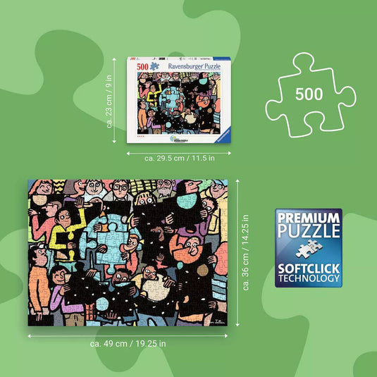 Puzzle Community 500 Piece Jigsaw Puzzle by Ravensburger