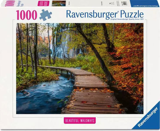 Autumnal Wooden Trail 1000 Piece Jigsaw Puzzle by Ravensburger