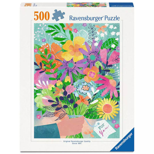 Flowers for You 500 Piece Jigsaw Puzzle by Ravensburger