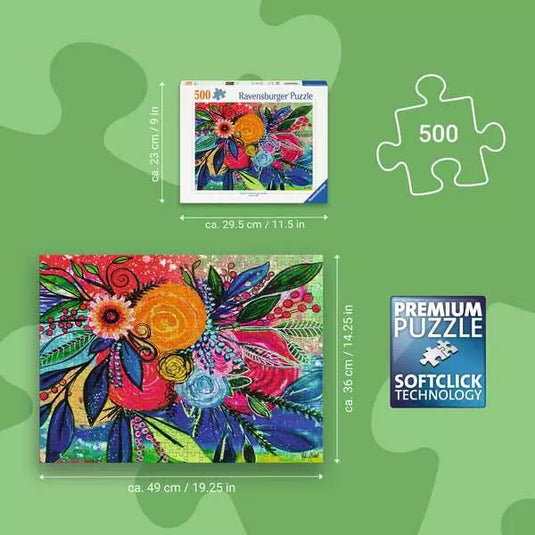 Color Burst 500 Piece Jigsaw Puzzle by Ravensburger