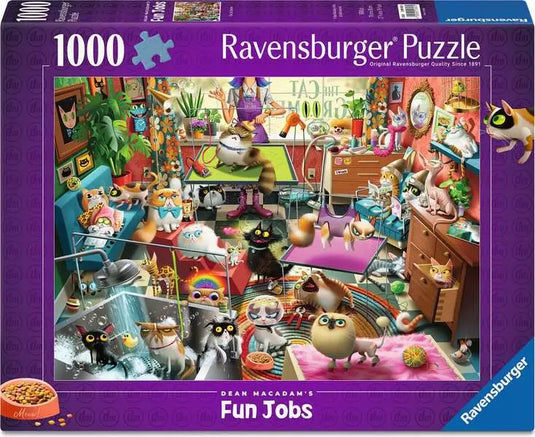 MacAdam: The Cat Groomer 1000 Piece Jigsaw Puzzle by Ravensburger