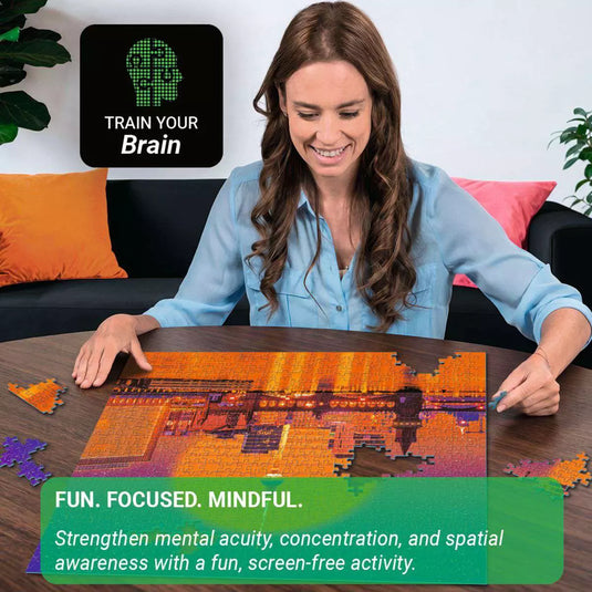Neon Berlin 500 Piece Jigsaw Puzzle by Ravensburger