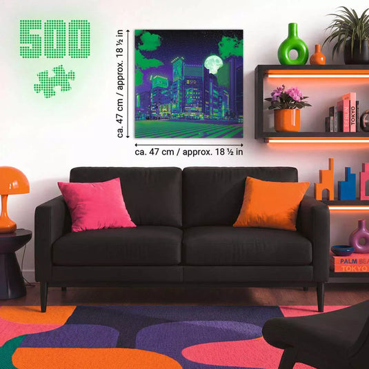 Neon Tokyo 500 Piece Jigsaw Puzzle by Ravensburger