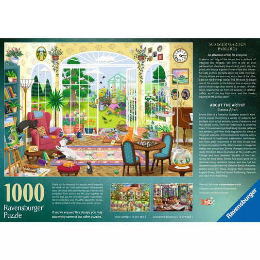 Summer Garden Parlour 1000 Piece Jigsaw Puzzle by Ravensburger