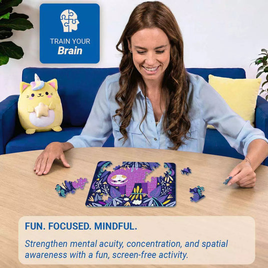 Purple Sloth Smile 100 Piece Jigsaw Puzzle by Ravensburger