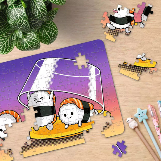 Kawaii Breakfast, Lunch & Dinner 3x 100 Piece Jigsaw Puzzle by Ravensburger