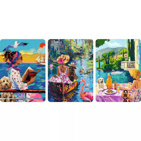 Have Dog, Will Travel 3x 100 Piece Jigsaw Puzzle by Ravensburger