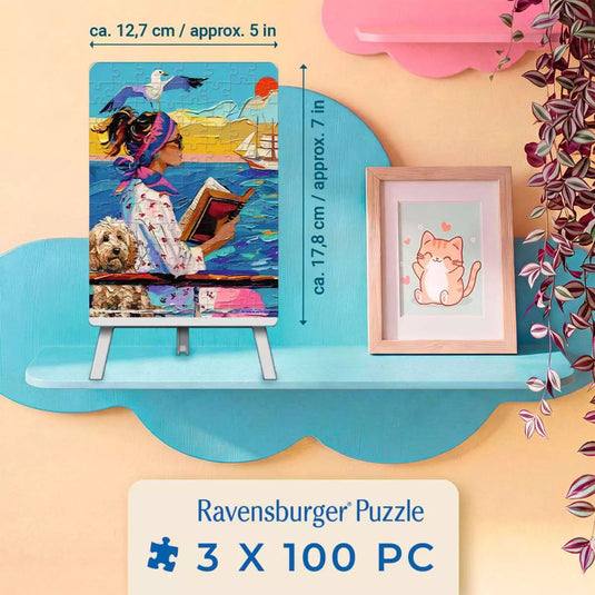 Have Dog, Will Travel 3x 100 Piece Jigsaw Puzzle by Ravensburger
