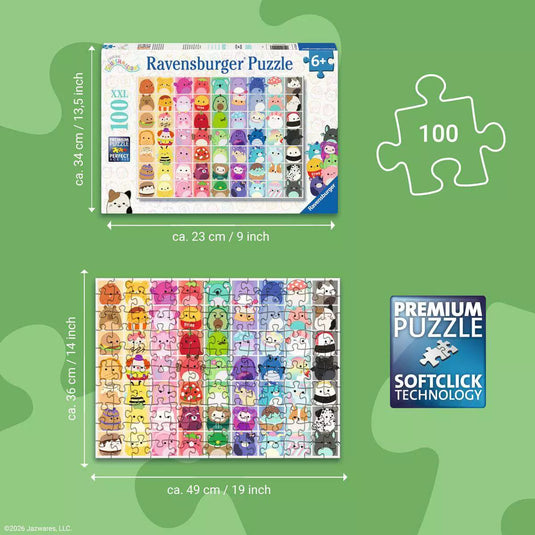 Squishmallow Collection 100 Piece Jigsaw Puzzle by Ravensburger
