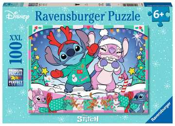 Stitch Christmas 100 Piece Jigsaw Puzzle by Ravensburger
