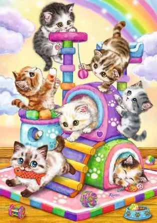 Playful Purr Babies 35 Piece Jigsaw Puzzle by Ravensburger - 2