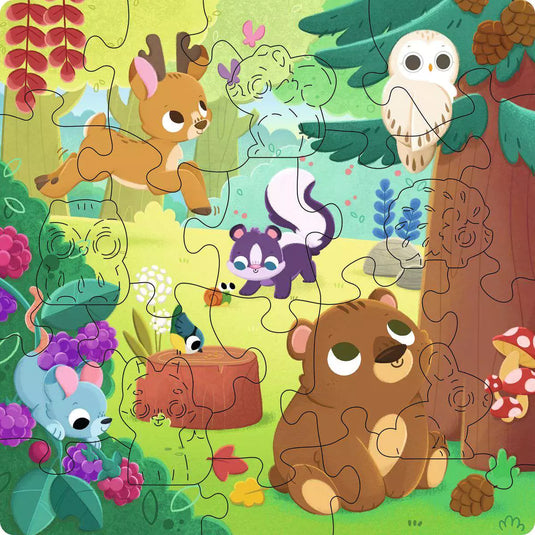 WOOD: Forest Animals 22 Piece Jigsaw Puzzle by Ravensburger