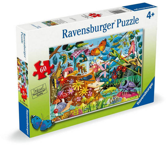 Backyard Bug World 60 Piece Jigsaw Puzzle by Ravensburger - 1