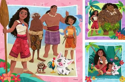 Moana 2 Off To New Adventures 3x49 49 Piece Jigsaw Puzzle by Ravensburger - 2