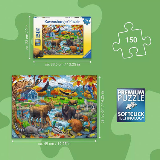 Wildlife Gathering 150 Piece Jigsaw Puzzle by Ravensburger