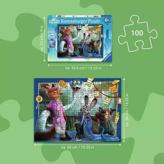 Zootopia 2 100 Piece Jigsaw Puzzle by Ravensburger