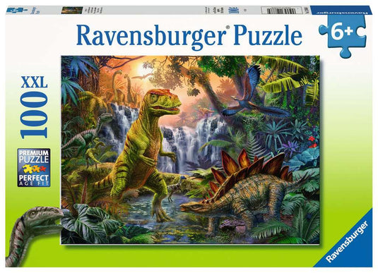 Prehistoric Oasis 100 Piece Jigsaw Puzzle by Ravensburger - 1