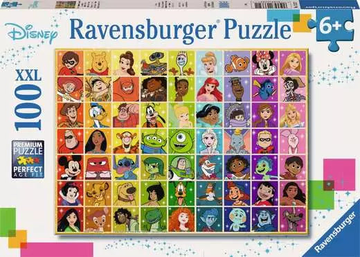 Disney Color Palette 100 Piece Jigsaw Puzzle by Ravensburger - 1