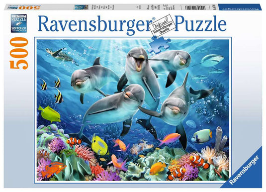 Dolphins 500 Piece Jigsaw Puzzle by Ravensburger - 2