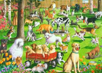 At the Dog Park Large Format 500 Piece Jigsaw Puzzle by Ravensburger